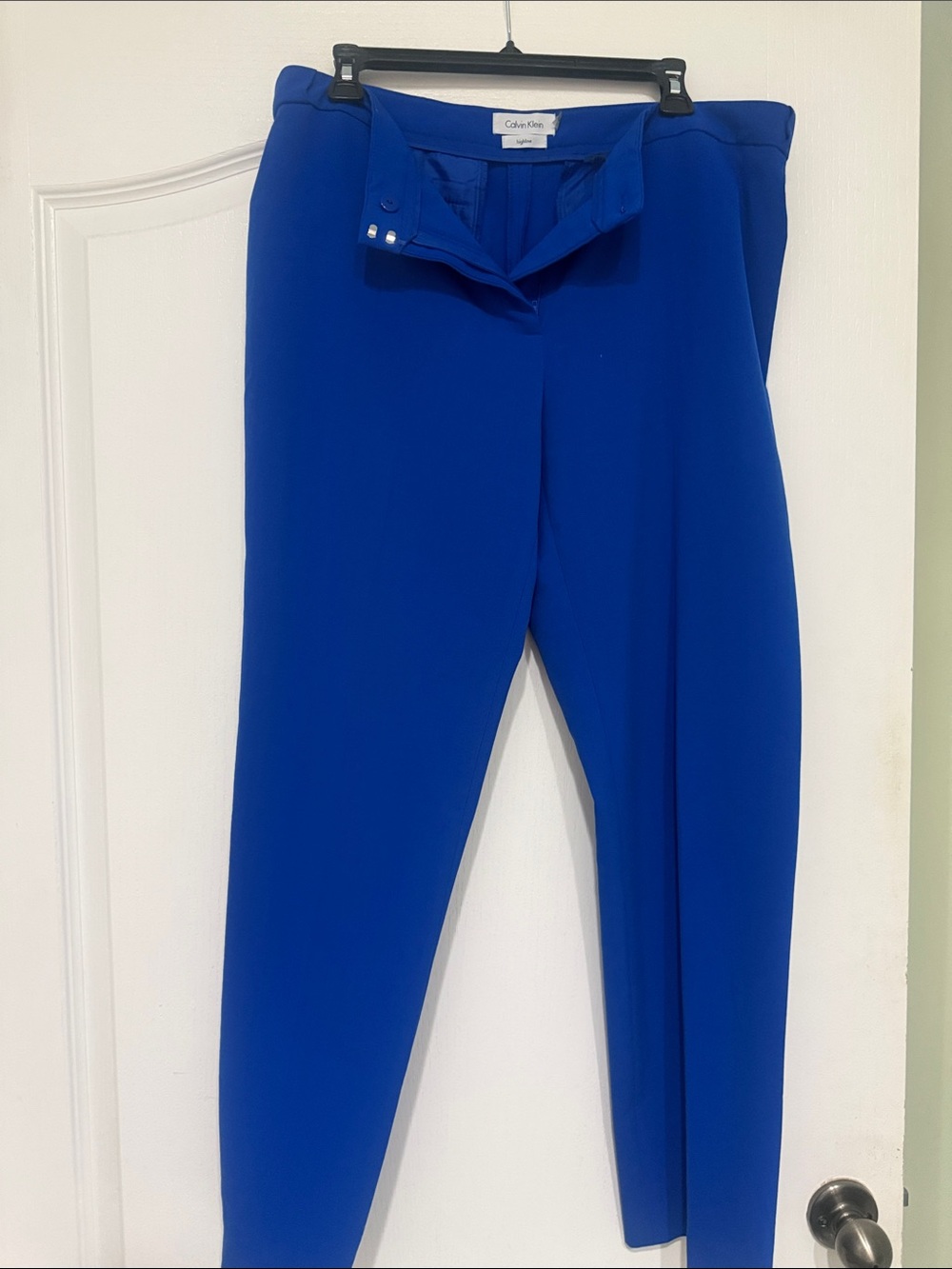 Calvin Klein Women's Cobalt Blue Tailored Trousers